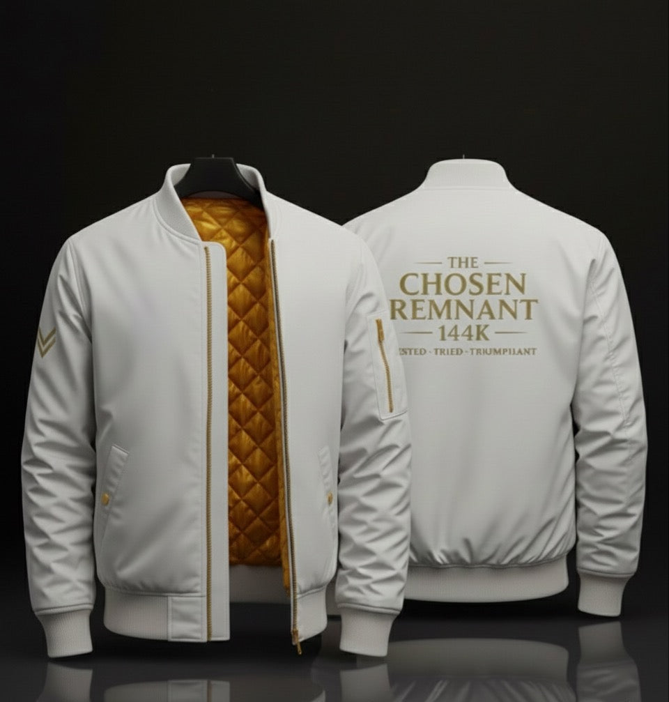 Chosen Remnant 144K Gold Zipper Bomber