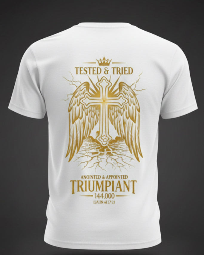 “Tested & Tried — Triumphant Wings Edition” Tee (Isaiah 61:7-8)