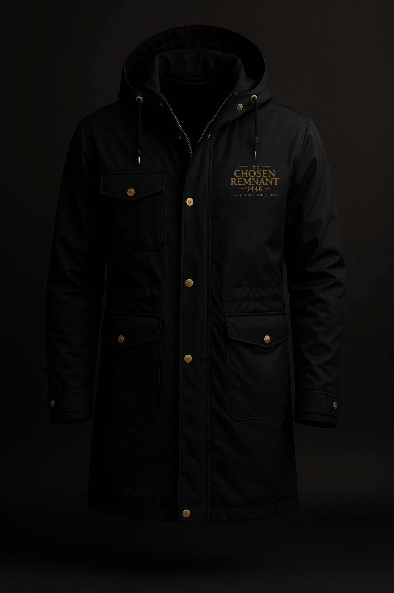 Chosen Remnant 144K Women’s Royal Trench Coat