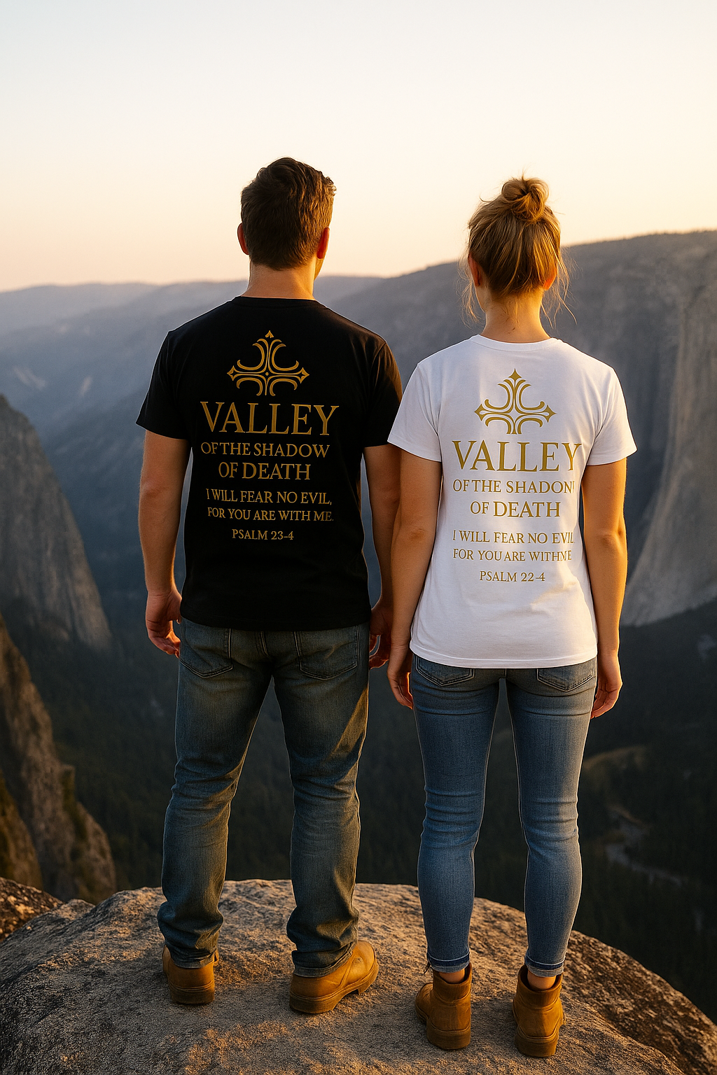 THE VALLEY OF DEATH TEE (Psalm 23:4 design)