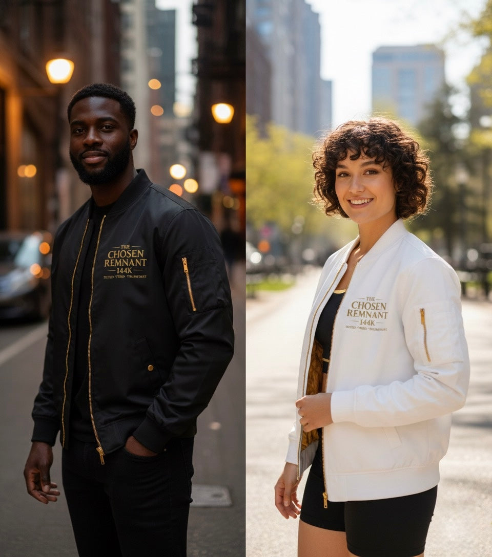 Chosen Remnant 144K Gold Zipper Bomber