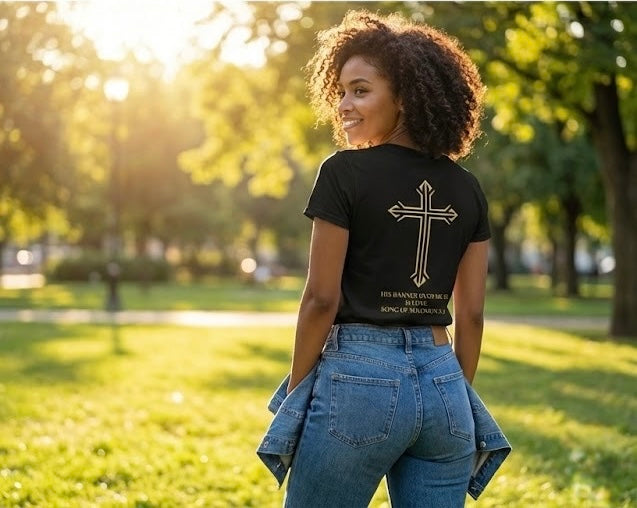 “His Banner Is Love — Cross Edition” Tee (Song of Solomon 2:4)