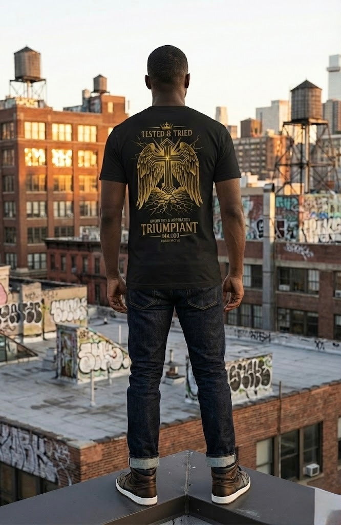 “Tested & Tried — Triumphant Wings Edition” Tee (Isaiah 61:7-8)