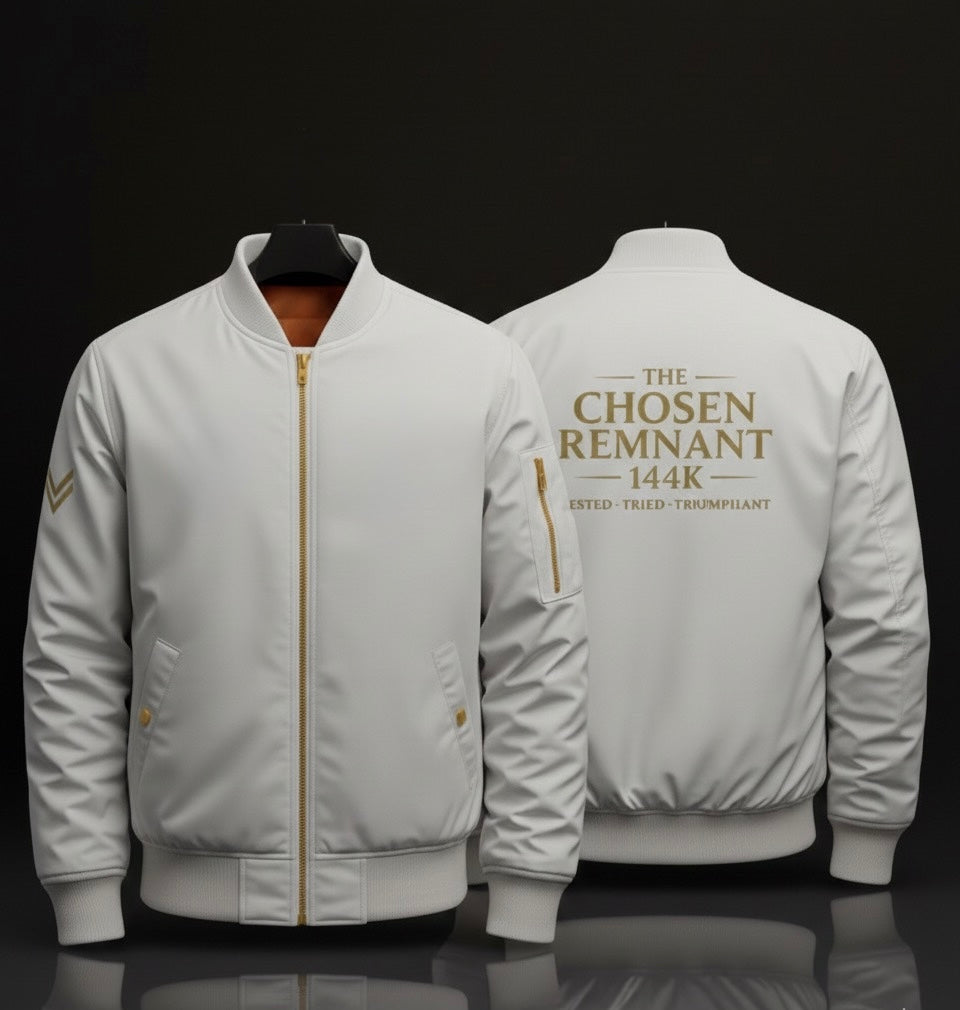 Chosen Remnant 144K Gold Zipper Bomber